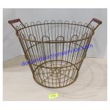 Metal Egg Basket  (14 x 14 x 10)