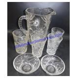 Matching Decorative Pitcher, Glasses, Etc.