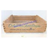 California Table Grapes Wooden Crate (14x17x6)