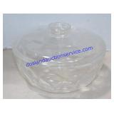 Glass Bowl with Lid (9")