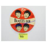 Official Beetles Fan Button