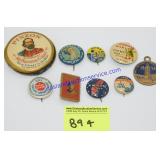Variety of Vintage Pins, Etc..