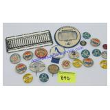 Variety of Vintage Pins, Etc..