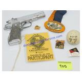 Variety of Sports Memorabilia and Toy Gun