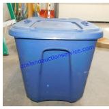 Small Blue Tote w/ Lid