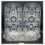 Lot of  (3) Glass Matching Oblong Platters
