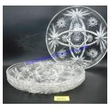 Lot of (4) Glass Matching Plates