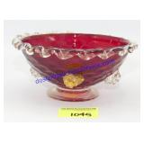 Red Glass Italian Dish