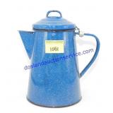 Blue Speckled Enamelware Pitcher