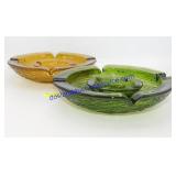 Lot of (4) Glass Ashtrays