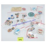 Variety of Vintage Political Buttons