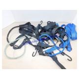 Lot of Ratchet Straps & Bunjee Cords