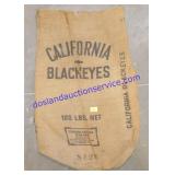 California Blackeyes Burlap Sack