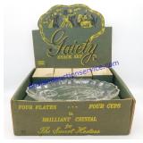 Vintage Gaiety Colonel Crystal Snack Set