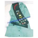 Girls Size 10 Girl Scouts Dress, Sash & Belt