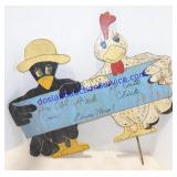 Wooden Crow/Chick Yard Sign (25 x 19)