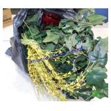 Bag of Floral Greenery & Holiday Bows