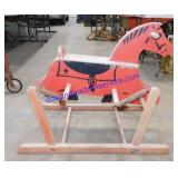 Vintage Spring Loaded Wooden Horse