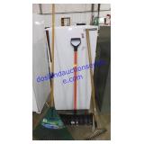 Pair of Rakes & Show Shovel