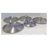 Lot of (5) Various Sized Cuisinart Lids-Just Lids!