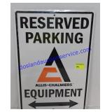 Allis Chalmers Parking Sign (18 x 12)