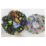 Pair of Christmas Wreaths