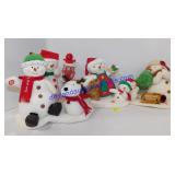 Lot of (4) Dance and Sing Snowmen