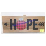 Lighted Hope Sign 16x7