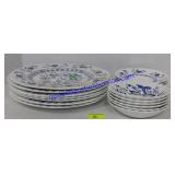 Blue Nordic English Ironstone - Plates, Bowls &