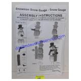 Snowman Snow Gauge (Brand New)