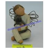 Willow Tree Boy and Dog Ornament 3"