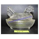 Mini Glass Nesting Chicken