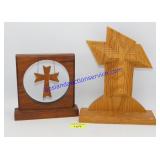 Pair of Wooden Crosses