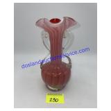 Decorative glass vase 6 inches