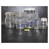 Variety of Glass Jars