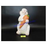 Wooden Bunny Statue 8"