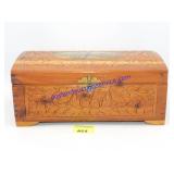 Decorative Wooden Box with Mirror 11x6x4