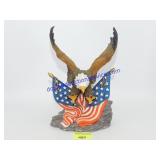 Abbey Collection Eagle with Flag 8"