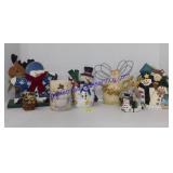 Flat of Snowman Decor