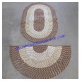 Pair of Kitchen Rugs 44x23 and 50x33