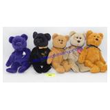 Lot of (5) TY Beannie Babies Bears