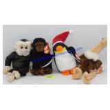 Lot of (4) TY Beaennie Babies