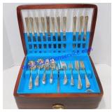 International Silver Co.  Silverware and Chest