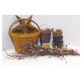 Basket of Primitive Home Dec