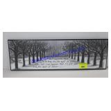Decorative Wall Plaque 17x6