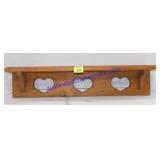 Wooden Shelf 25x5 Missing (1) Peg