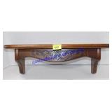 Decorative Wooden Plate Shelf 21x6