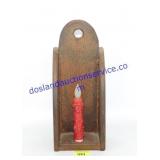 Candle on Shelf 12"