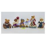 Lot of (6) Boyds Bears Figurines