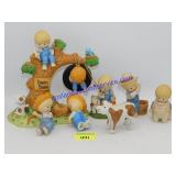 Flat of Enesco Country Cousins Figurines